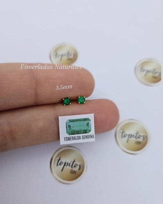 Topos Esmeraldas Naturales 3.5mm