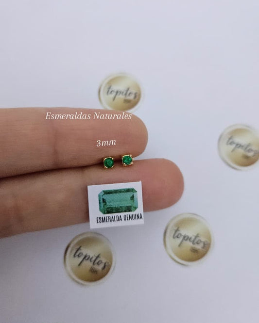Topos Esmeraldas Naturales 3mm