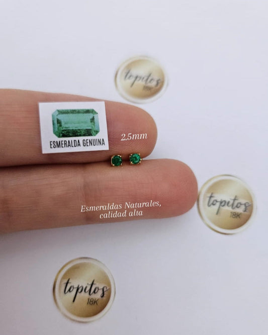 Topos Esmeraldas Naturales 2.5mm