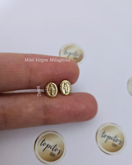 Topos Virgen Milagrosa mini 7mm