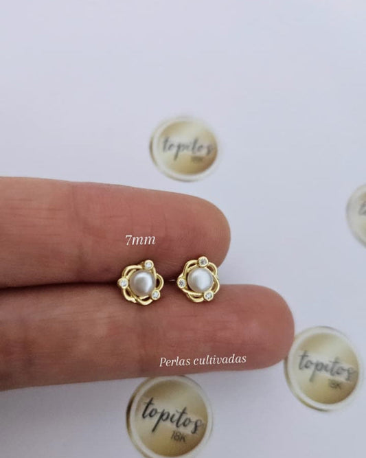 Topos Perlas Jardin 7mm, perlas cultivadas
